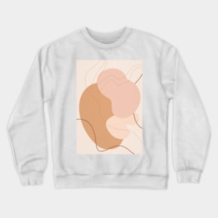 Mid Century Modern, Abstract Shapes Crewneck Sweatshirt